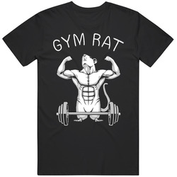 Gym Rat T-shirt Workout Tee Lifter Crossfit Funny Retro T Shirt