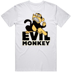 Evil Monkey Funny Joke Cartoon Retro T Shirt