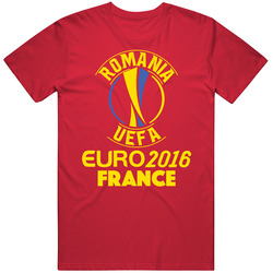Romania Fan Team Euro Cup 2016 Soccer Futball Retro T Shirt