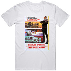 The Mechanic, T-shirt, Charles Bronson, Retro, 1970's, Death Wish, Hitman, Vigilante Retro T Shirt