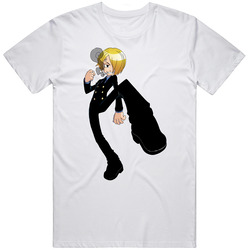 One Piece - Sanji - White Retro T Shirt