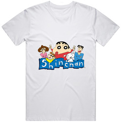 Shin Chan  01white Retro T Shirt