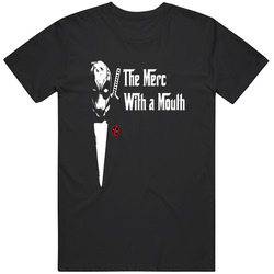 Deadpool Movie T Shirt The Merc With a Mouth Funny Godfather Parody Graphic Tee Retro T Shirt