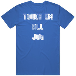 Joe Carter Touch Em All Joe Distressed Toronto Baseball Fan Retro T Shirt