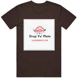 Drop Yo Plate Black Retro T Shirt