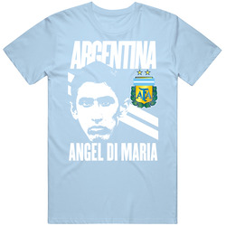 Angel Di Maria Player Fan Team Argentina Copa America Cup Soccer Futball Retro T Shirt