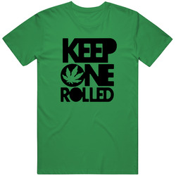 Wiz Kalifa Keep One Rolled Black Yellow Retro T Shirt