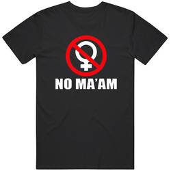 No Ma'am Logo Retro T Shirt