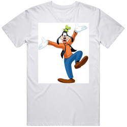 Funny Goofy  White Retro T Shirt