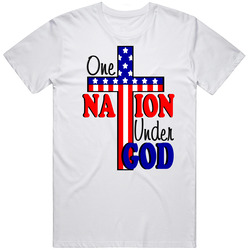 One Nation Under God Retro T Shirt One Nation Under God Retro T Shirt