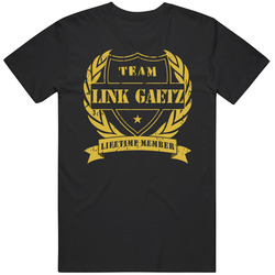 Link Gaetz Team Link Gaetz Lifetime Member San Jose Hockey Retro T Shirt