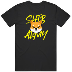 Shib Army Funny Shiba Inu Crypto Cryptocurrency Coin Retro T Shirt