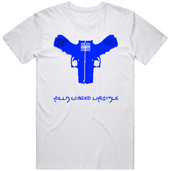 Fully Loaded Lifestyle Blue Retro T Shirt
