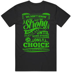 Traumatic Brain Injury Strong Retro T Shirt