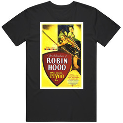 Errol Flynn 1938 The Adventures Of Robin Hood Cool Movie  Fan Retro T Shirt