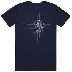 Joan D' Arc Navy Retro T Shirt