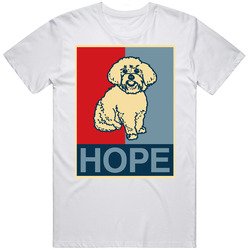Bichon Frise Custom Dog Breed Hope Parody Retro T Shirt