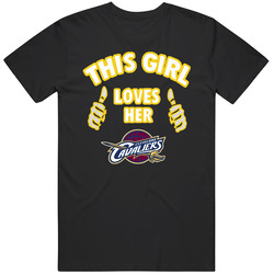 Cleveland Cavaliers Tshirt , Cleveland Cavaliers This Girl Loves Her Cleveland Cavaliers Retro T Shirt