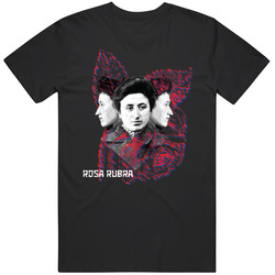 Rosa Rubra 3d Retro T Shirt
