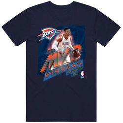 Oklahoma City Thunder Russell Westbrook 2017 Nba Mvp Retro T Shirt