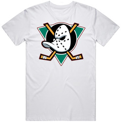 Anaheim Ducks Mens White Retro T Shirt