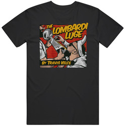 The Lombardi Luge By Travis Kelce Beer Championship Trophy Retro T Shirt
