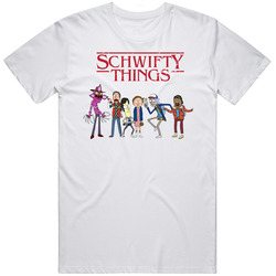Schwifty Things White Retro T Shirt