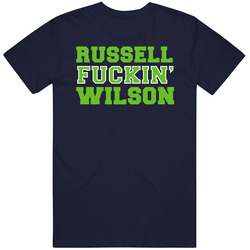 Russell Fuckin Wilson Seattle Football Fan Retro T Shirt