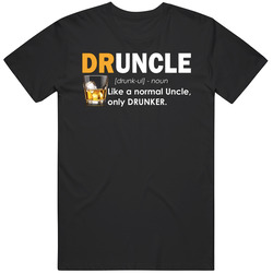 Druncle Funny Favorite Uncle Alcoholic Funny Fan Retro T Shirt