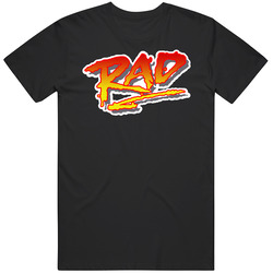 R A D Black Retro T Shirt