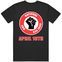 Jim Jefferies April 18th National Anal Sex Day Fist Bump Funny Retro T Shirt