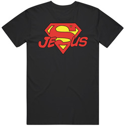 The Quotable Tees Jesus Is My Superhero Christian Comic Movie Fan Retro T Shirt