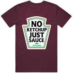 Em4shirts Shaq Mans Not Hot No Ketchup Just Sauce Raw Sauce Shaq Ketchup Logo Funny Spoof Christmas Retro T Shirt
