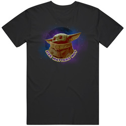 Baby Yoda Mandalorian Size Matters Not Galaxy Retro T Shirt