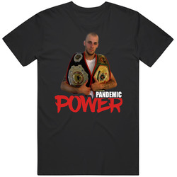 Charlie Zelenoff Pandemic Power Fighter Parody Retro T Shirt