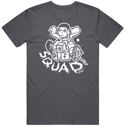 Def Squad Charcoal Retro T Shirt
