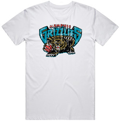 Memphis Grizzlies Distressed Logo Retro T Shirt