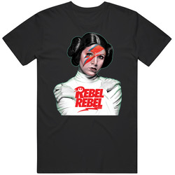 Leia Black Retro T Shirt