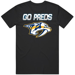 Nashville Predators Go Preds Nhl Champions Hockey Slogan Retro T Shirt