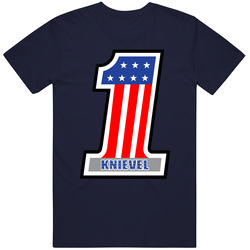 Evel Knievel American Patriot 1 Logo Usa Stars & Stripes Retro T Shirt Evel Knievel American Patriot 1 Logo Usa Stars & Stripes Retro T Shirt