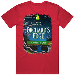 Angry Orchard Knotty Pear Beverage Alcohol Gift Distressed Retro T Shirt