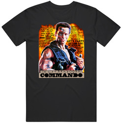 Commando Arnold Quotes 80s Action Fans Only Retro T Shirt