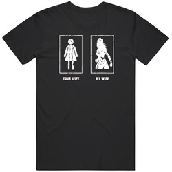 Your Wife My Wife Funny Gal Gadot Super Woman Worn Look Retro T Shirt