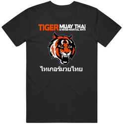 Tiger Black Retro T Shirt