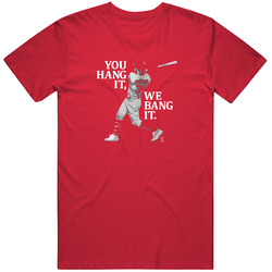 Bryce Harper Washington You Hang It We Bang It Baseball Retro T Shirt