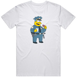 Chief Wiggums Donut And Coffee Retro T Shirt