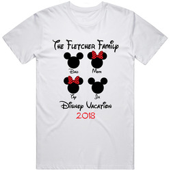 Fletcher Family Custom Disney Retro T Shirt