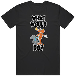 Rocky & Bullwinkle Retro Cartoon Retro T Shirt