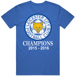 Leicester Royal Blue Retro T Shirt