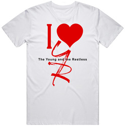 The Young And Restless White Retro T Shirt